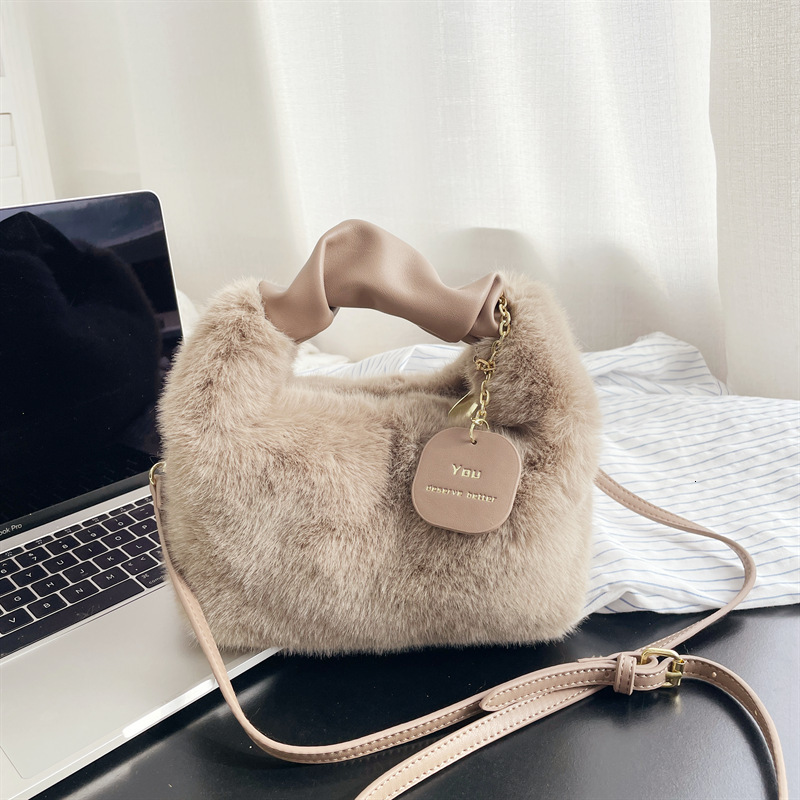 New High-quality Plush Bag Casual Women's Handbag Designer Solid Color Wallet Card Bag Large Capacity Makeup Bag Mobile Phone Bag