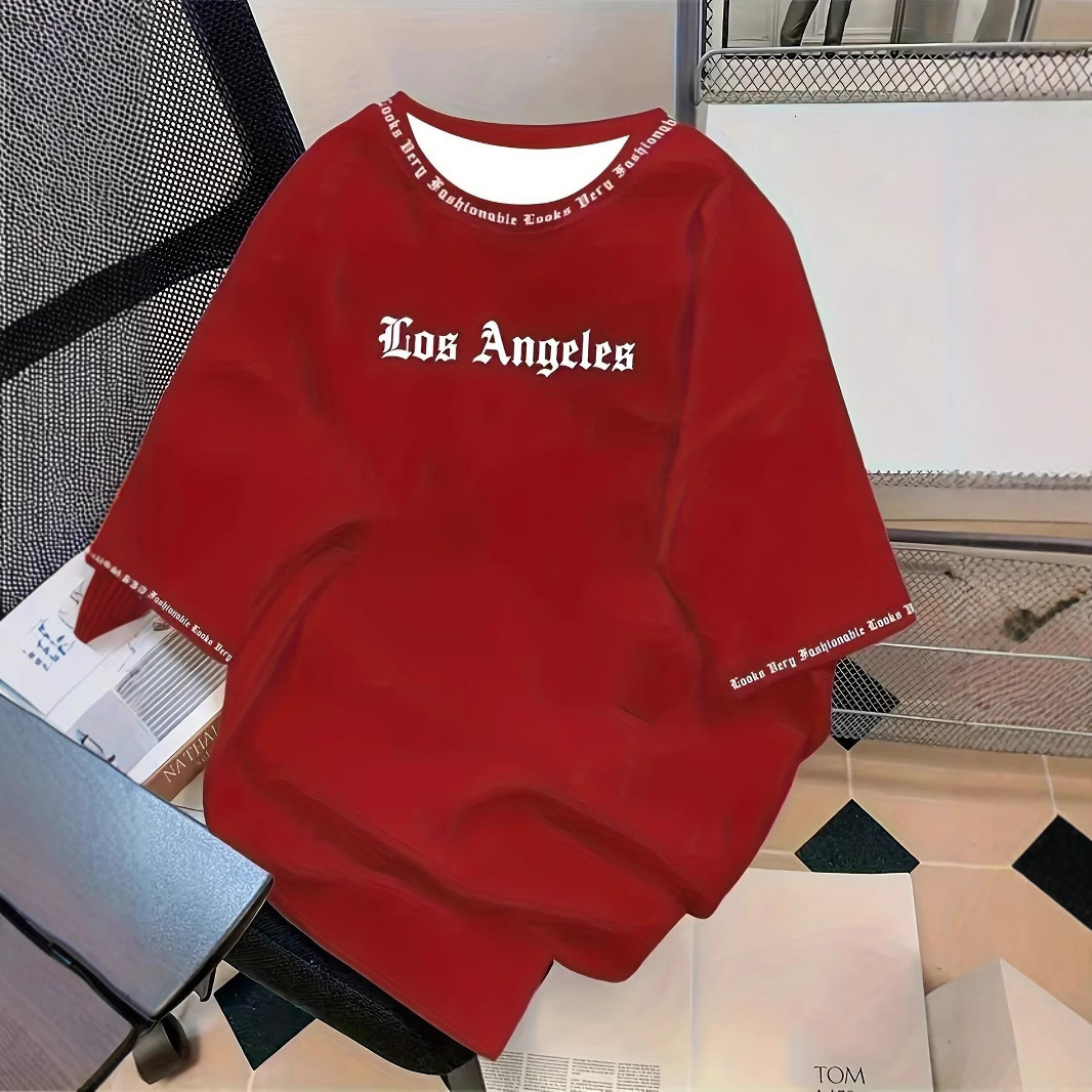 designer t-shirt mens fashion style letter printed round neck tshirt soft and breathable luxury short sleeved summer daily and street casual tees