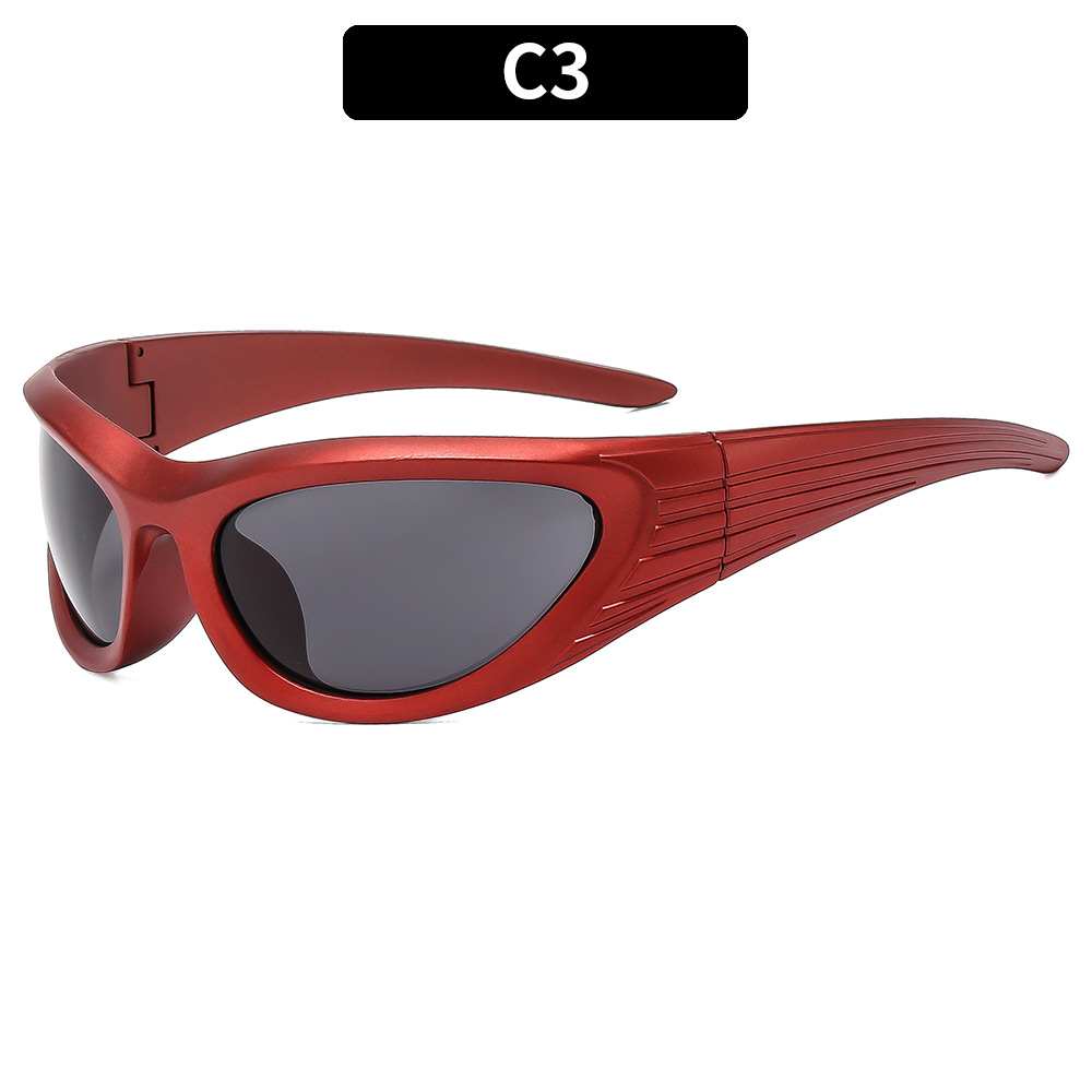 Personalized and versatile sunglasses, sports cycling large frame sunglasses, men's and women's trendy glasses
