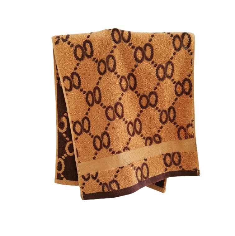 High Quality Fashion Designer Letter Pure Cotton Home Thick For Couples Men Women Face Shower Towel Soft And Absorbent B5