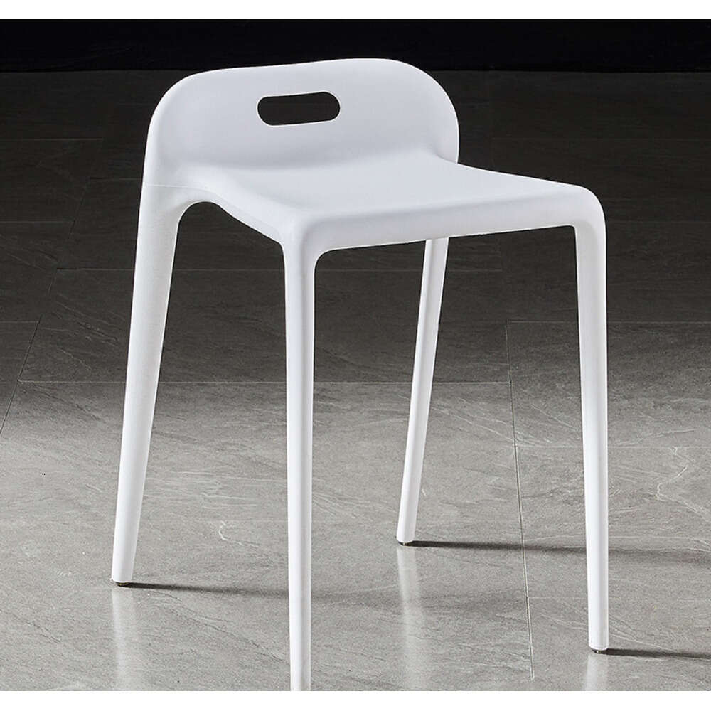 0179 Plastic thickened for home use, living dining, high simple modern table square stool, dining room and other chairs