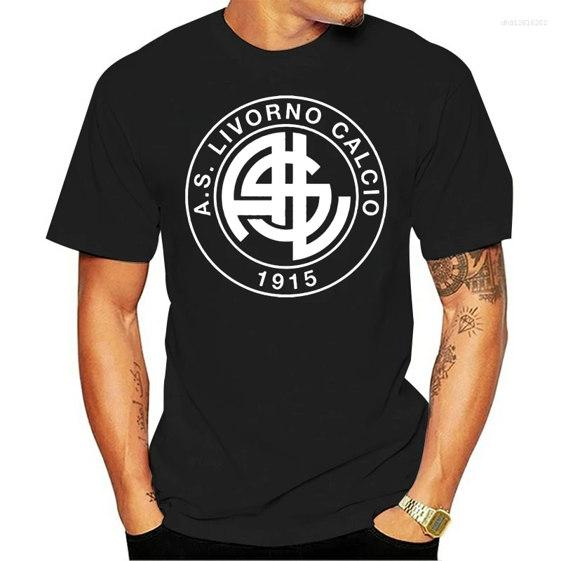 Men's T Shirts Classic Italia Livorno Uomini Topwear T-shirt Cotone Abbigliamento Casual Camiseta Manica Corta (296)