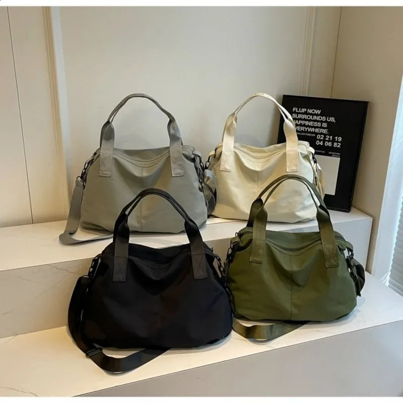 Solid Cloth Large Capacity Simple Versatile Shoulder and Crossbody Bags Casual Durable Super Cool Womens Handbags 250113
