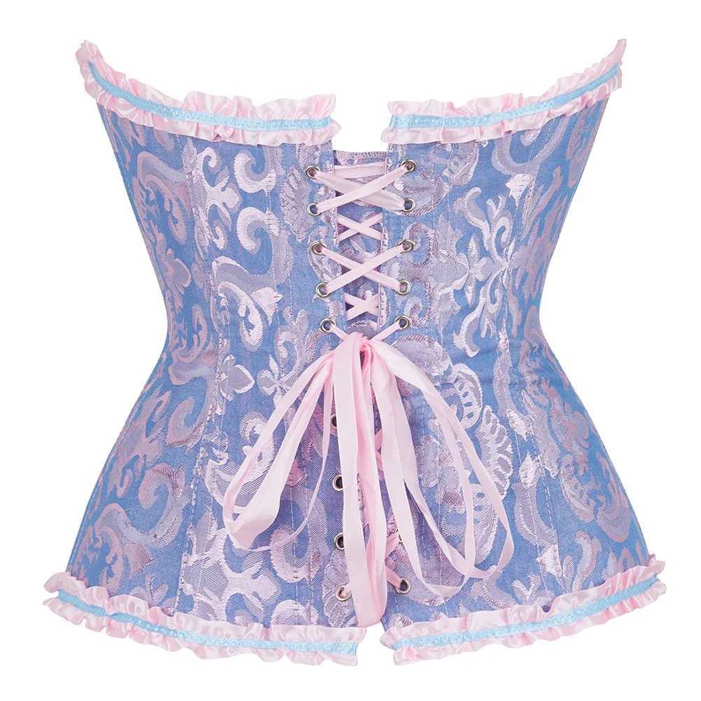 Corsets Top Bustiers Body Shaper for Women Overbust Corset Sexy Jacquard Lingerie Vintage Victorian Costume Plus Size Corset W250120