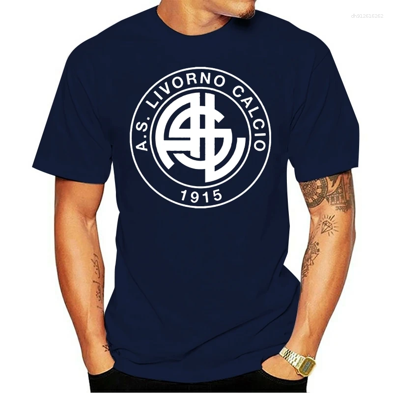 Men's T Shirts Classic Italia Livorno Uomini Topwear T-shirt Cotone Abbigliamento Casual Camiseta Manica Corta (296)