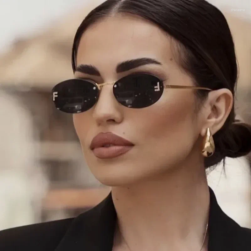 Sunglasses Ins 2025 Luxury Designer UV400 Women Girls Men Trendy Oval Sun Glasses Ladies Vintage Female Round Gafas De Sol