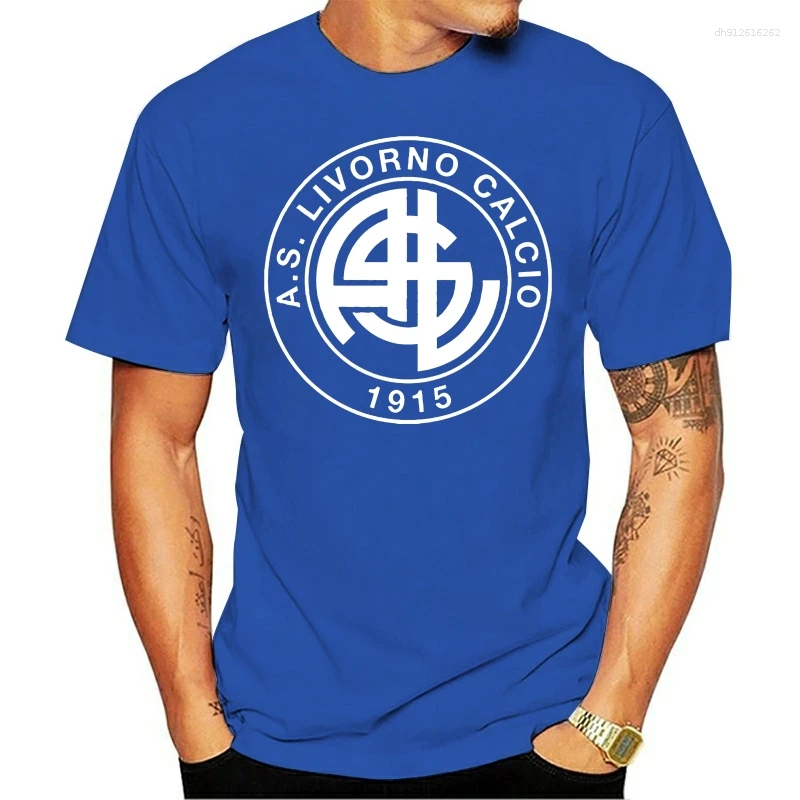 Men's T Shirts Classic Italia Livorno Uomini Topwear T-shirt Cotone Abbigliamento Casual Camiseta Manica Corta (296)
