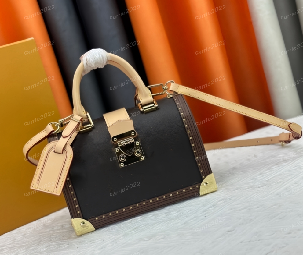 Ladies Fashion Casual Designer bags Luxury lconic Trunk 20 Bag Box Totes Handbag Shoulder Bag Top Handbag Bag Crossbody Top Higher Quality 11154 Pouch Purse Brown