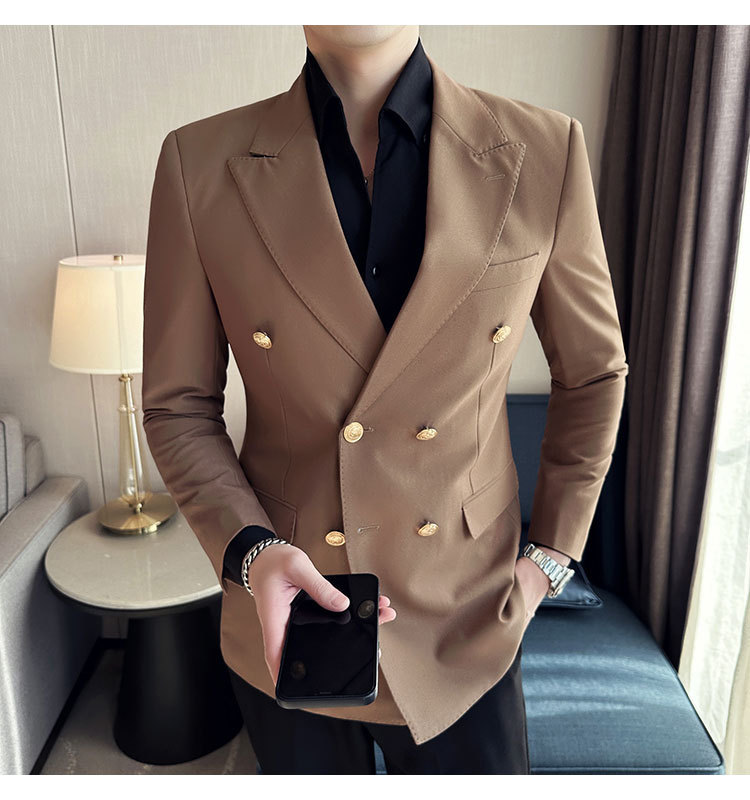 K849 Men's Groom Suit - Classic British Style for Weddings & Business Casual Events