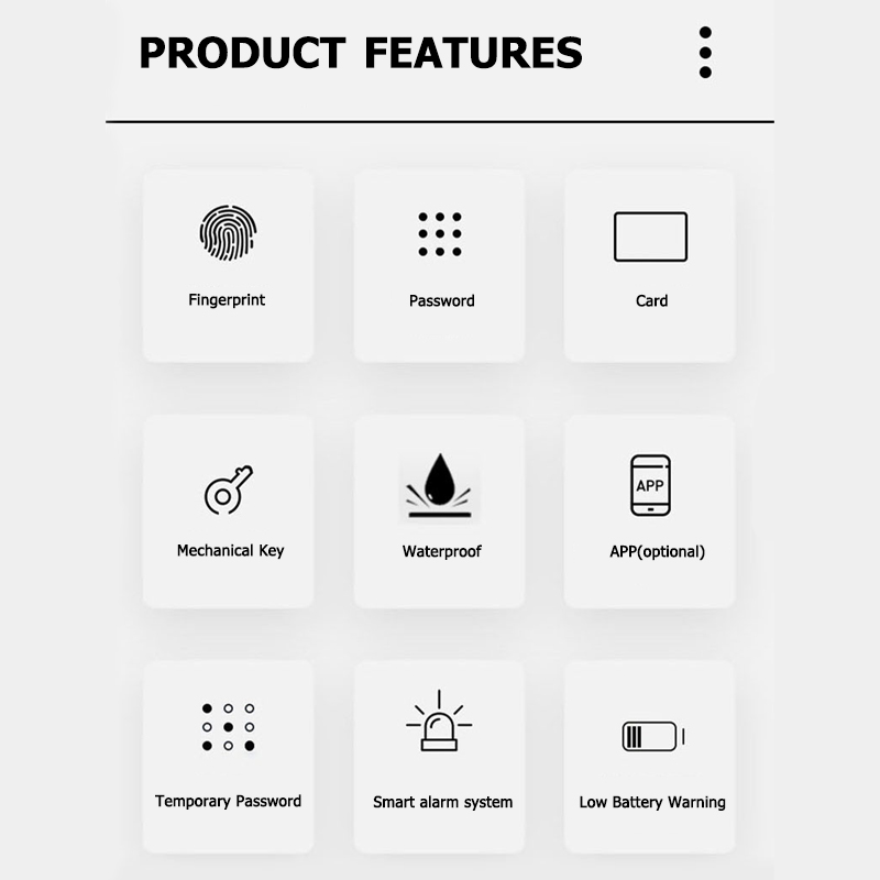 Premium Smart Door Locks with Finger Vein Recognition for Enhanced Home Security X3