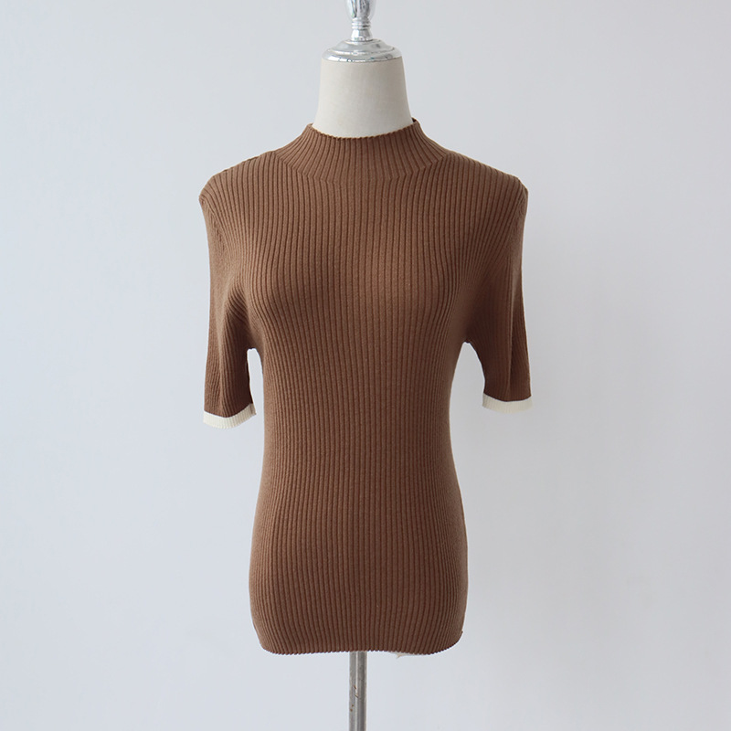 LTX311 Women's Wool Blend Pleated Pullover with Soft Half Turtleneck