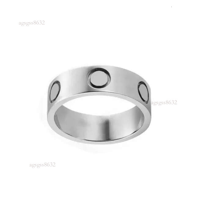 Womens Love Ring Mens Designer Heart Rings Couple Jewelry Titanium Steel Band Fashion Classic Gold Sier Rose Color Screw With Dias Size 5-10 Wedding Gift ff6b62