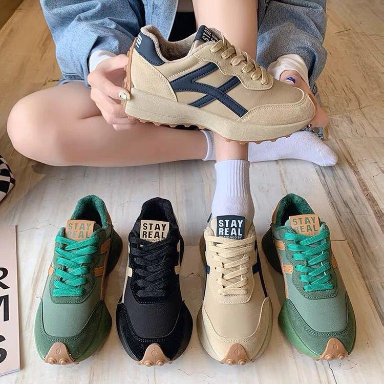 Small waist women's shoes 2025 spring new single inside thick casual daddy shoes student leather Forrest Gump shoes female 35-41