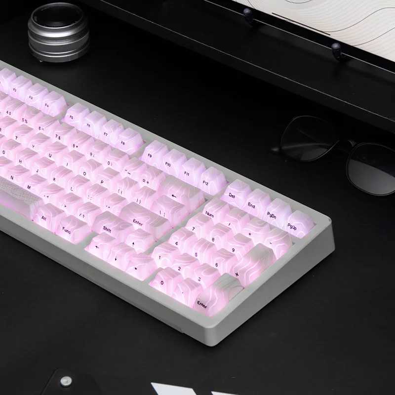 Keyboards ZORNHER ZH980 Topo2.0 Mechanical Keyboard Geming Wireless 2.4G Bluetooth Custom Office HIFI Mute Topographic Starry Night z250120