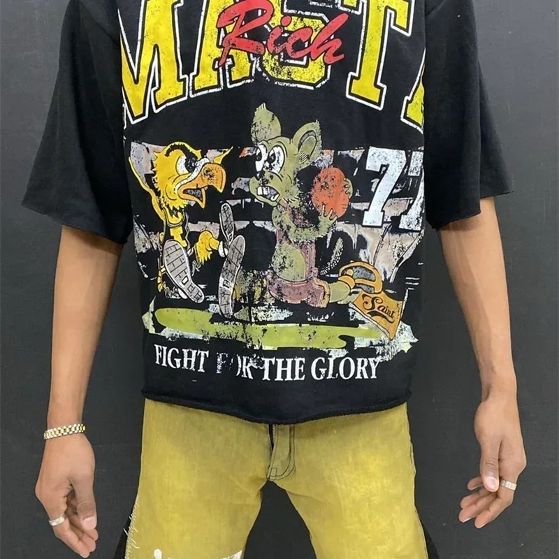 Streetwear Y2K Long Sleeves T Shirt Hip Hop Stripe Printing Loose Sweatshirt Men Women Pure Cotton Round Neck T Shirt Tops 241231