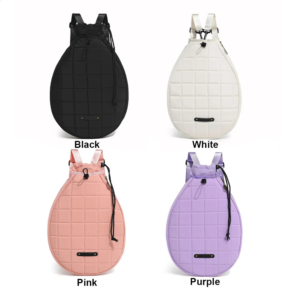 Tennis Racquet Crossbody Bag Waterproof Pickleball Paddles Shoulder Bag Zipper Closure for Pickleball Tennis Badminton 250117