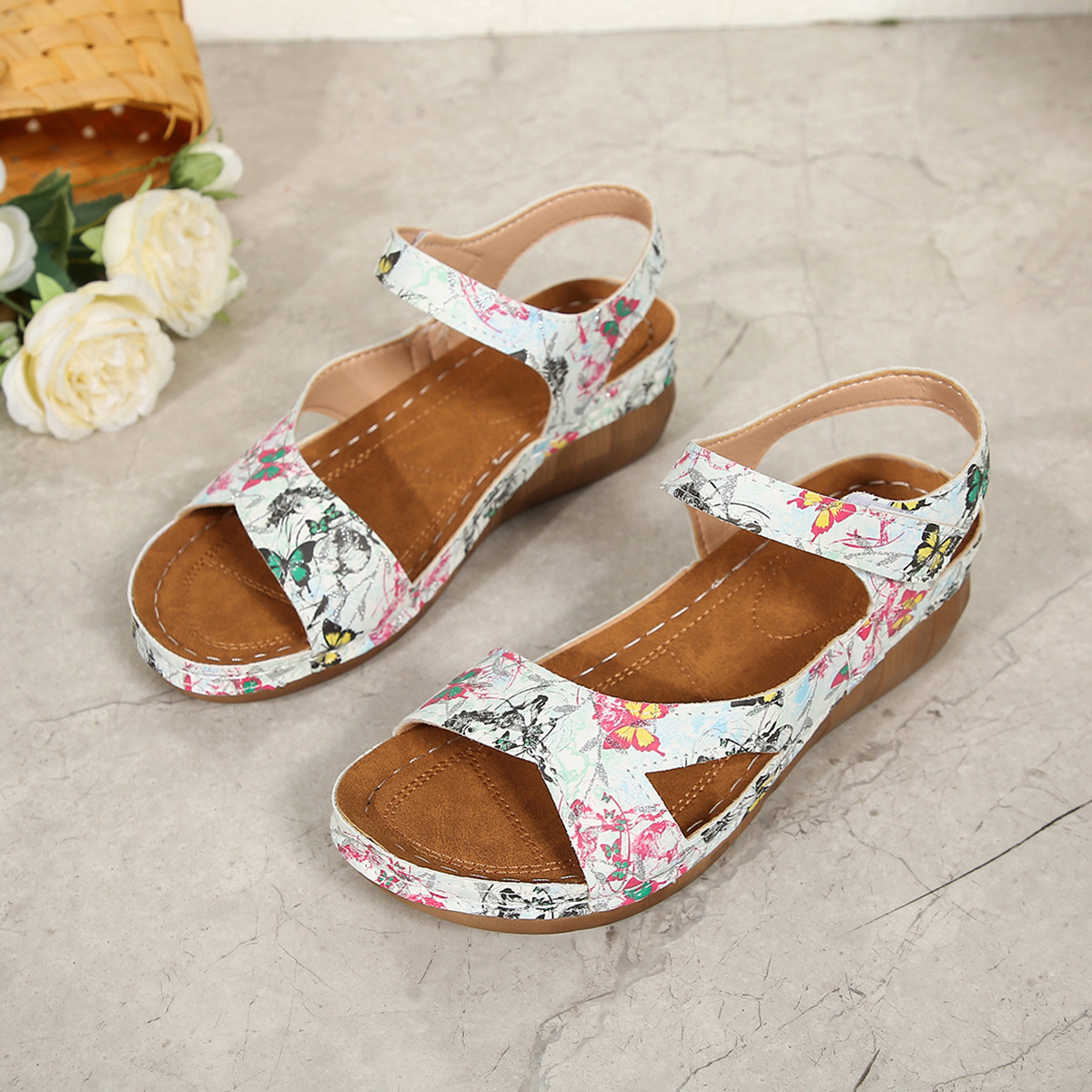 New summer sandals reinforced seam fish mouth platform women's shoes 36-43 free shipping increased footwear