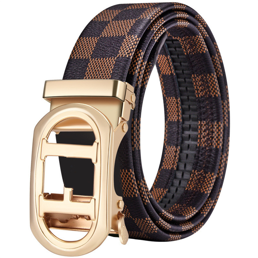 Designer men women Classic casual leather belts for man metal letter smooth buckle woman waistband fashionable belt with box I-2