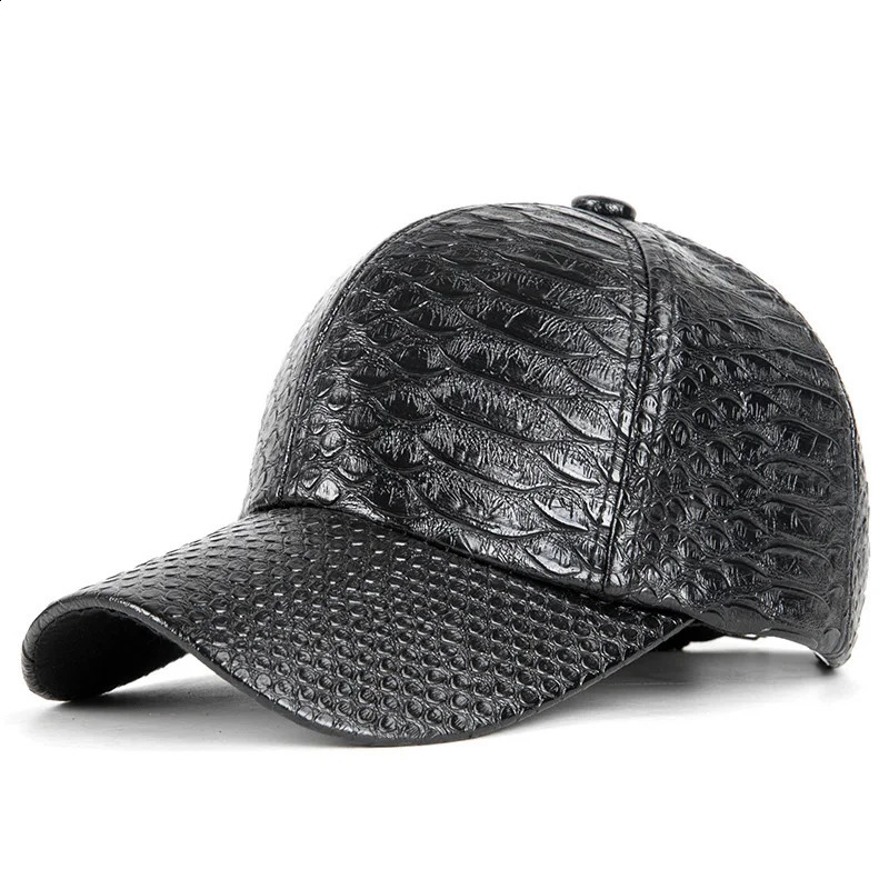 Men Women Novel Pattern PU Leather Punk SunShade Baseball Cap Spring Sport Sunscreen Hip Hop Dance Adjustable Hat U13 241230