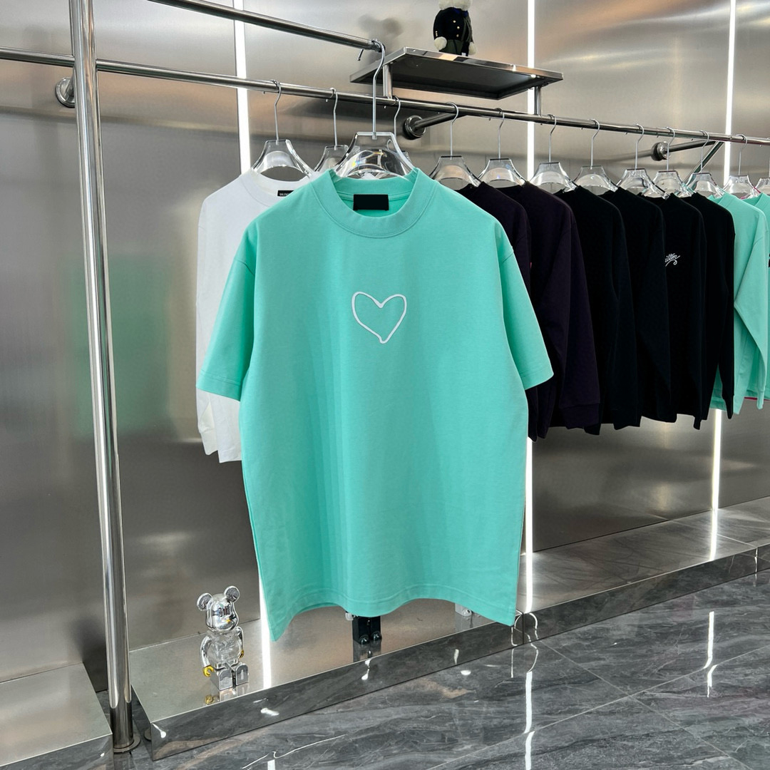 Men's Plus Tees & Polos Round T-shirt plus size neck embroidered and printed polar style summer wear with street pure cotton 4GD5