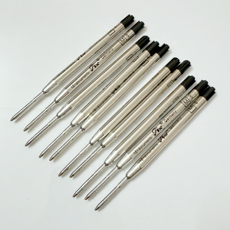 sell well (12 pieces/lot ) 0.7 mm black / blue ink refill for ballpoint pen stationery write smooth pen accessories