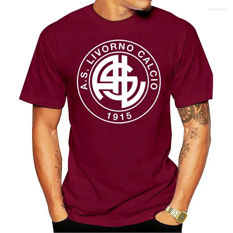 Men's T Shirts Classic Italia Livorno Uomini Topwear T-shirt Cotone Abbigliamento Casual Camiseta Manica Corta (296)