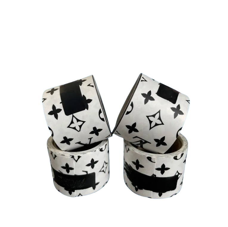 2025 designer brand Cute Graffiti letter logo adhesive stickers luxury tape waterproof wear-resistant hand tear stickers luggage stickers decorative stickers