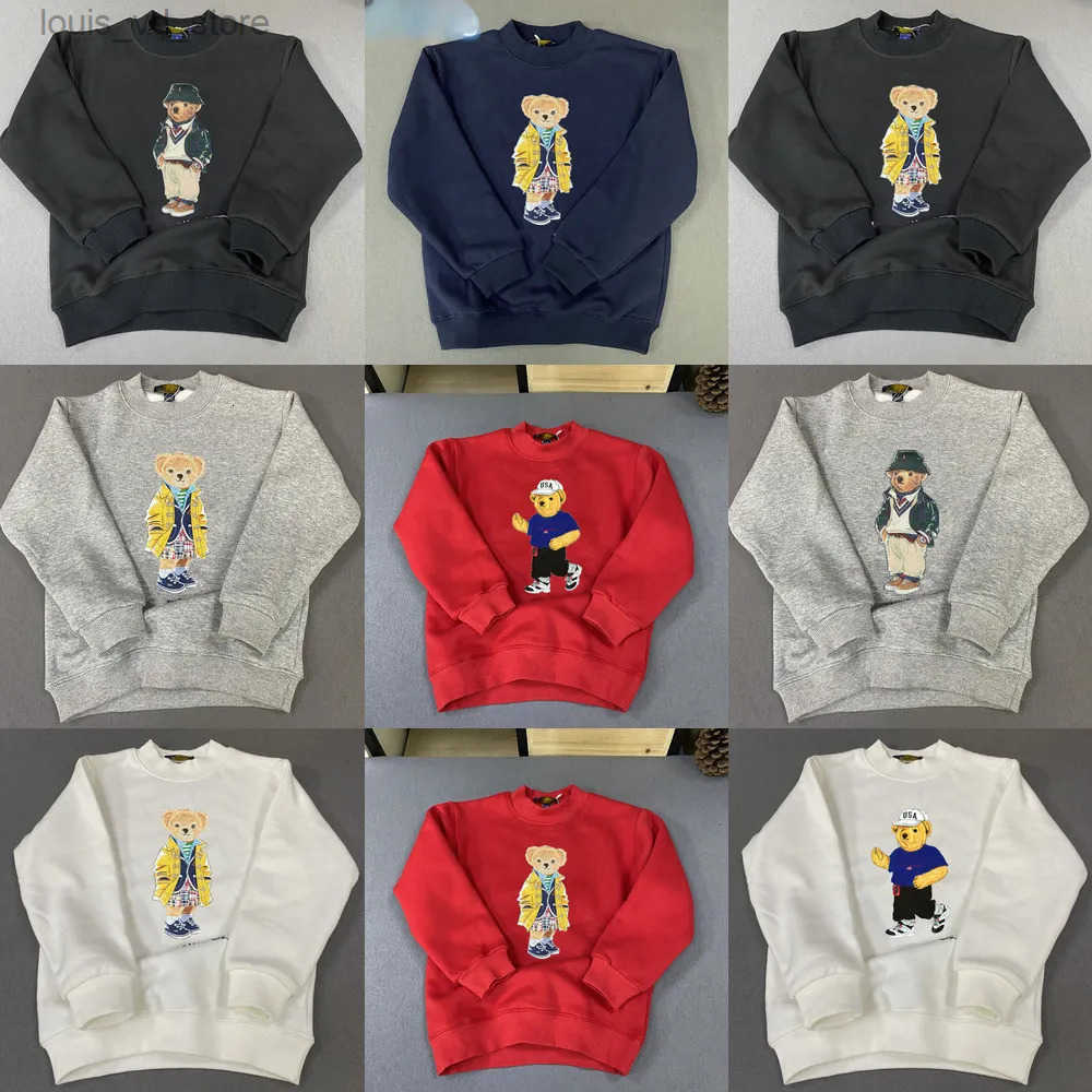 Hoodies Sweatshirts Kids Designer Hoodie Boys Girls Embroidered Luxury Hoodies Sweatshirts Long Sleeve Kid Baby Bear Pullover 8 Child High Qualit