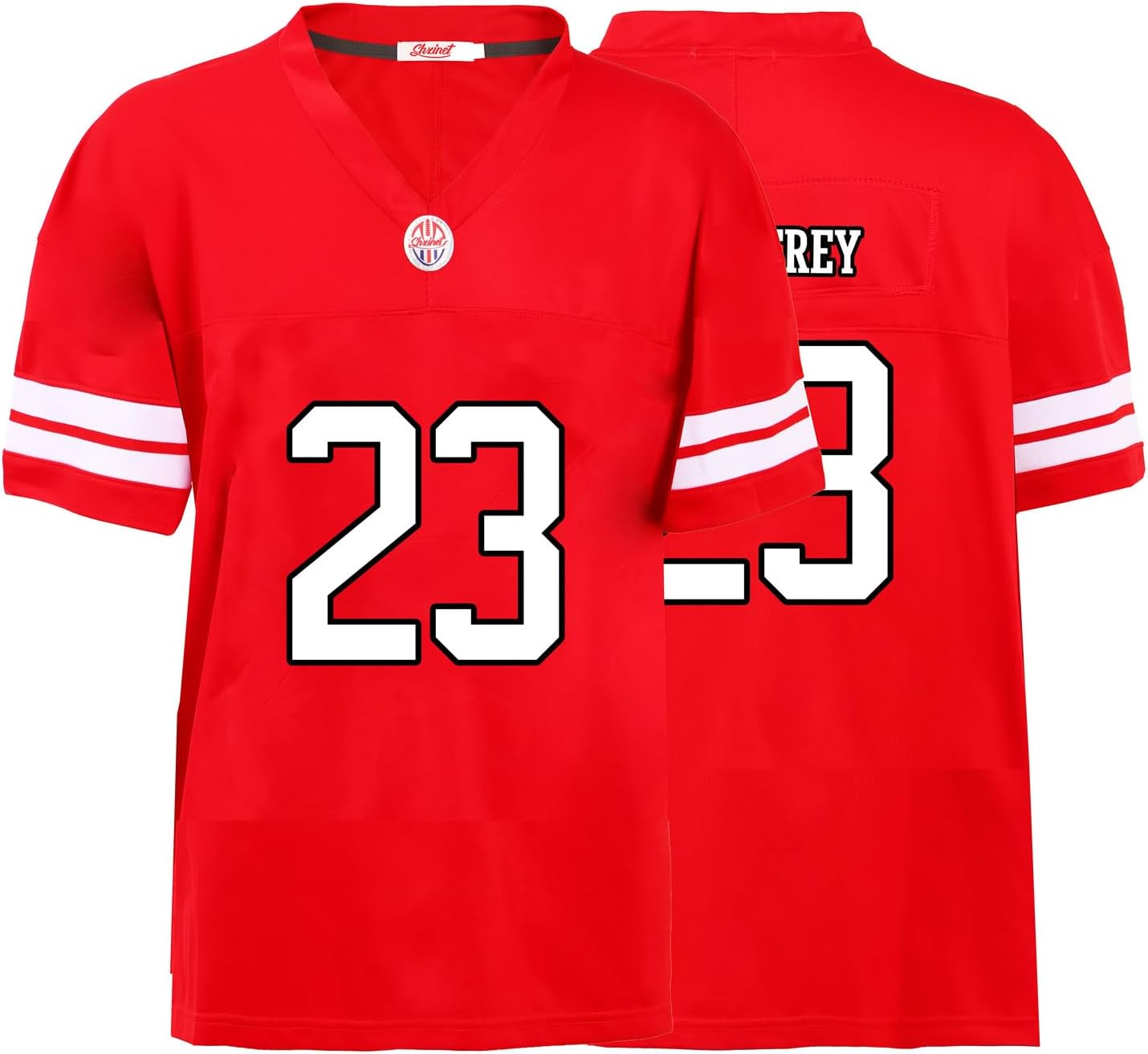 Hot sale Custom Mens/Youth Football ed T-Shirt for Sports Fan Red/White No Brand/s Free shipping
