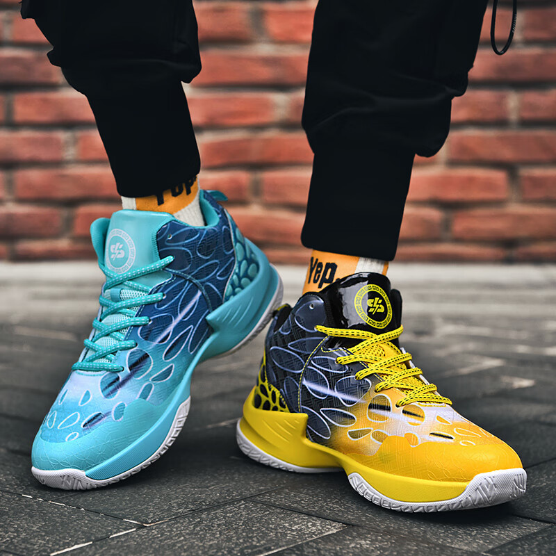 New quality Yuanyang basketball men's anti-slip wear-resistant student sports fashion high top NEW hot outdoor shoes
