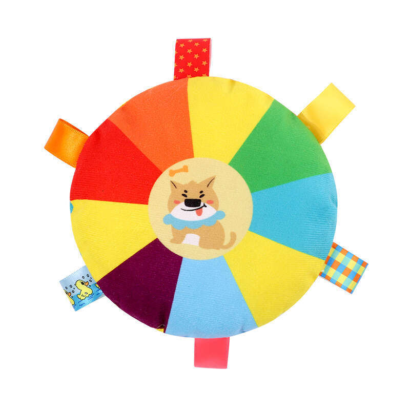 Squeaky Plush Flying Disc for Dogs Perfect for Self Play Tug and Chew Fun and Burning Off Energy