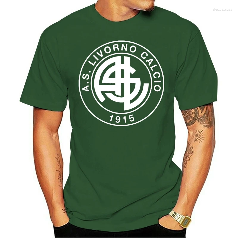 Men's T Shirts Classic Italia Livorno Uomini Topwear T-shirt Cotone Abbigliamento Casual Camiseta Manica Corta (296)