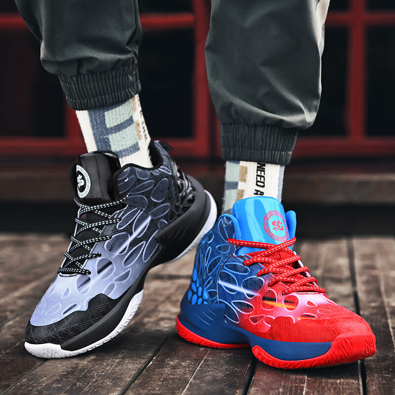New quality Yuanyang basketball men's anti-slip wear-resistant student sports fashion high top NEW hot outdoor shoes