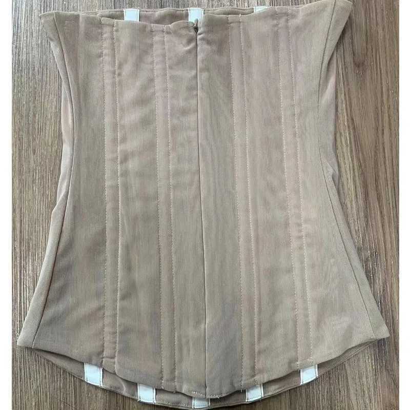 New Arrival Sexy Women Crop Breathable Mesh Overbust Corset top W250120