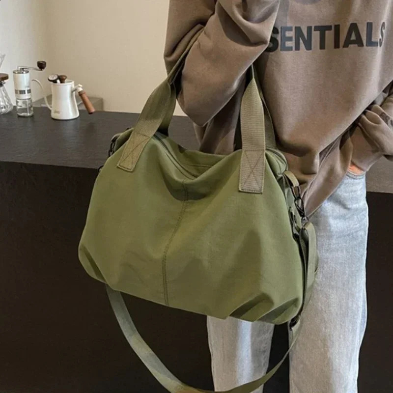 Solid Cloth Large Capacity Simple Versatile Shoulder and Crossbody Bags Casual Durable Super Cool Womens Handbags 250113