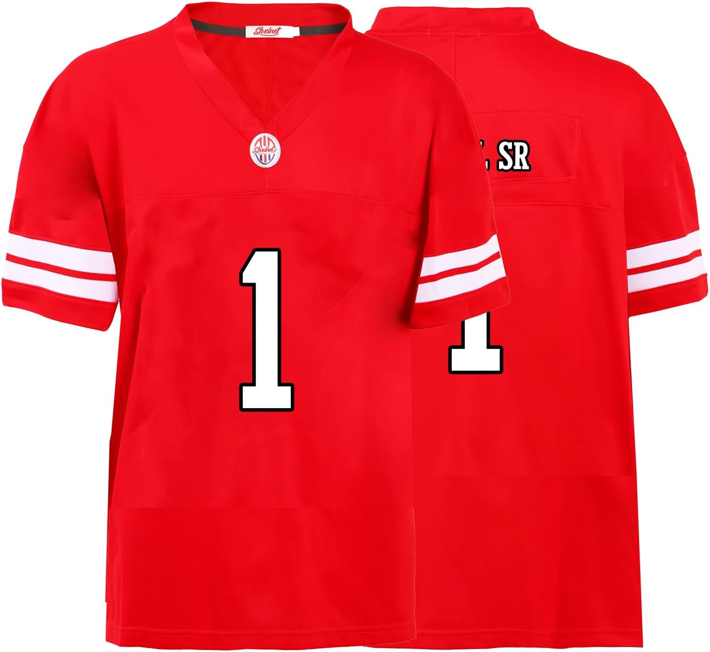 Hot sale Custom Mens/Youth Football ed T-Shirt for Sports Fan Red/White No Brand/s Free shipping