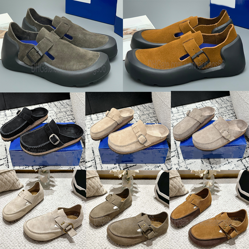 Designer tokio Sandals Clog Slippers Cork Flat Buckley Shearling suede leather Reykjavik Casual Shoes Women Men