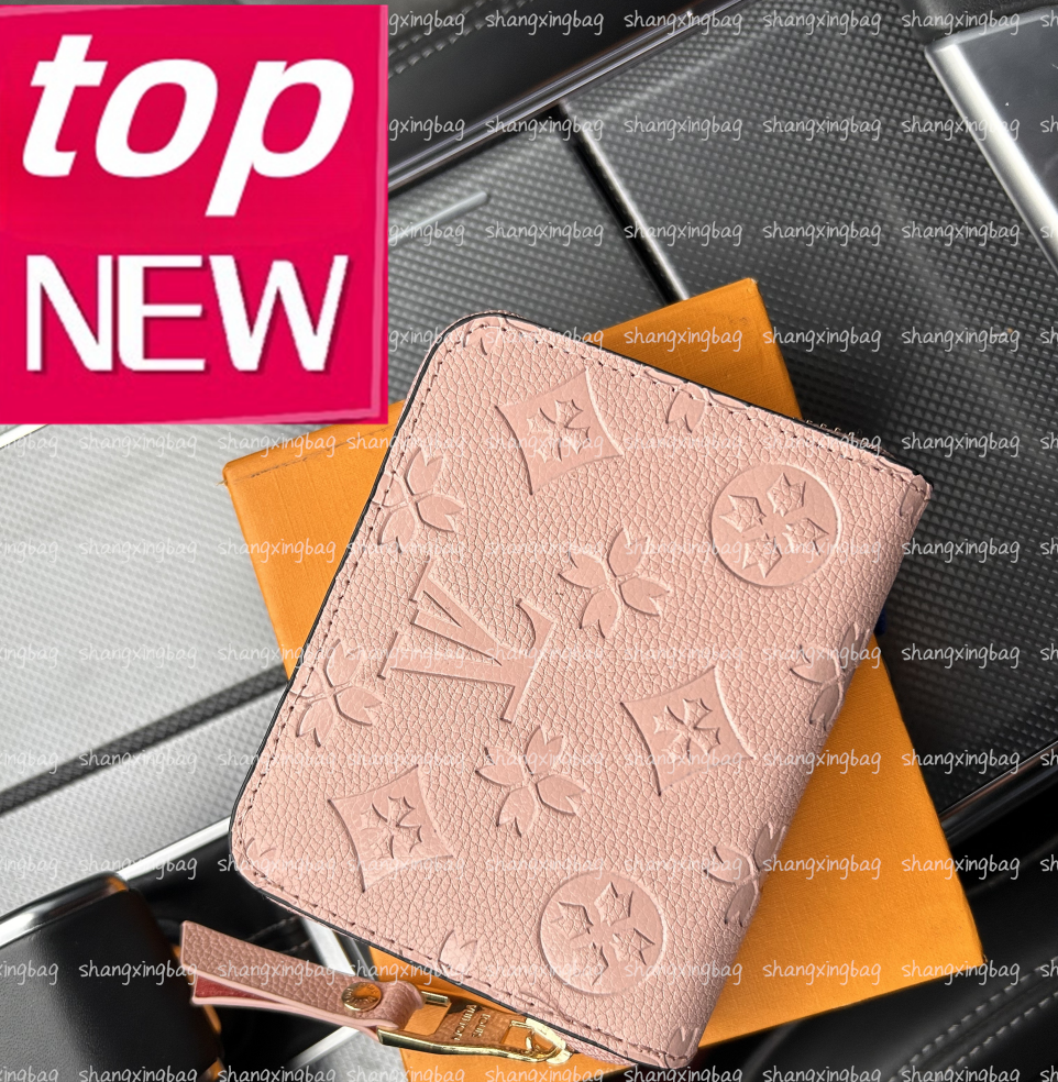 Mirror Quality M60067 N63070 Zippy Zip Coin Purse Wallet Genuine Leather Black Flower Womens Man Designer Key Pouch Card Holder tote bag