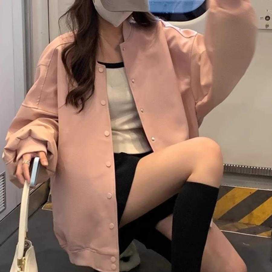 Autumn and Winter Clothing New Loose Oversized Thick Hoodie Jacket Baseball Jacket Design Sense Womens Jacket Fashion Top Women Jackets Coat 241209
