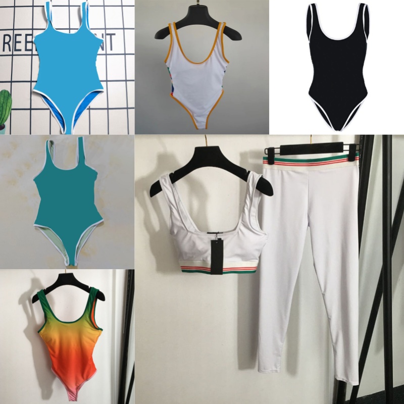 Sexy Designer Women Swimwear Brand Beach Swimsuit Blue Summer Swim Body One Piece Swimsuit Yoga Leggings Outfits Low Back Beach Sexy Pool Party B