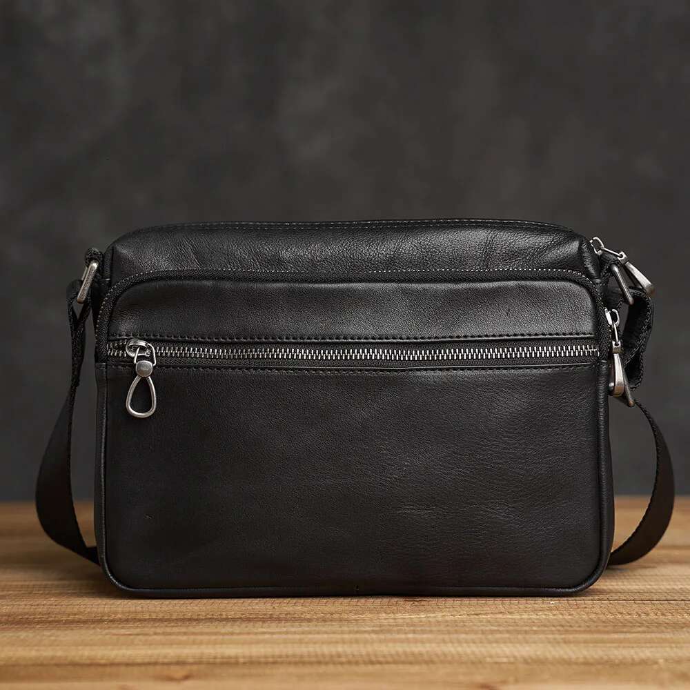 ZRCX Men's 100% Genuine Leather Baowhide Crossbody Bag Men Shoulder Large Capacity For Male Messenger Tote Bags