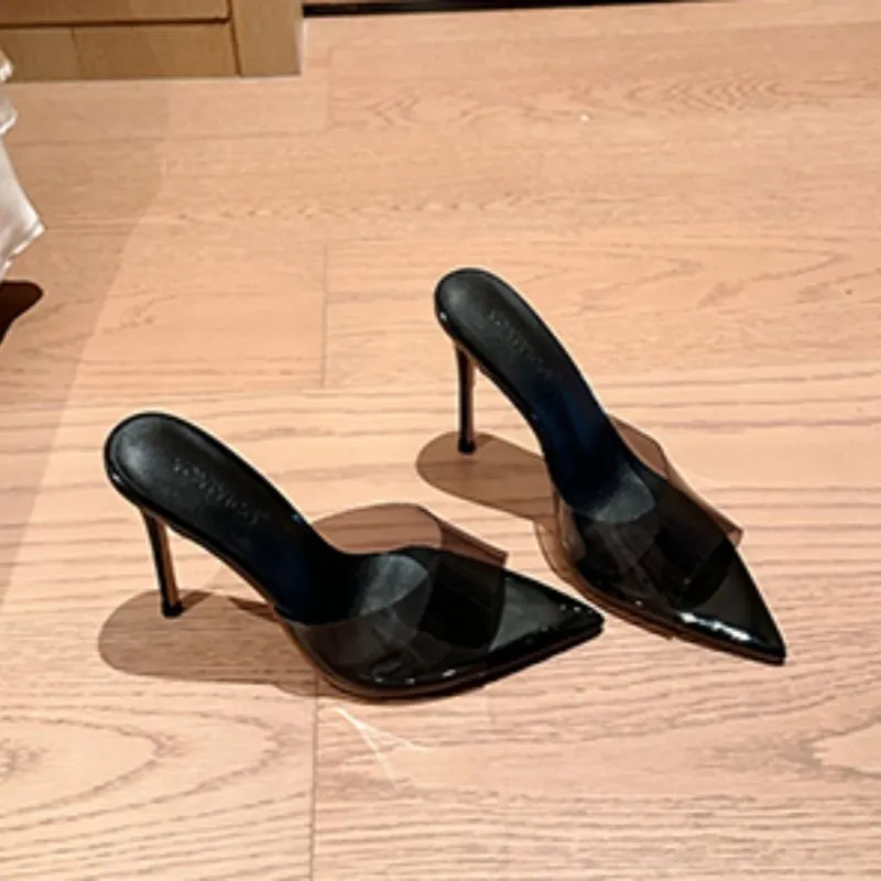 Women's Leopard Print High Heels - Pointed Toe Fashion Footwear for Spring & Summer Outdoors