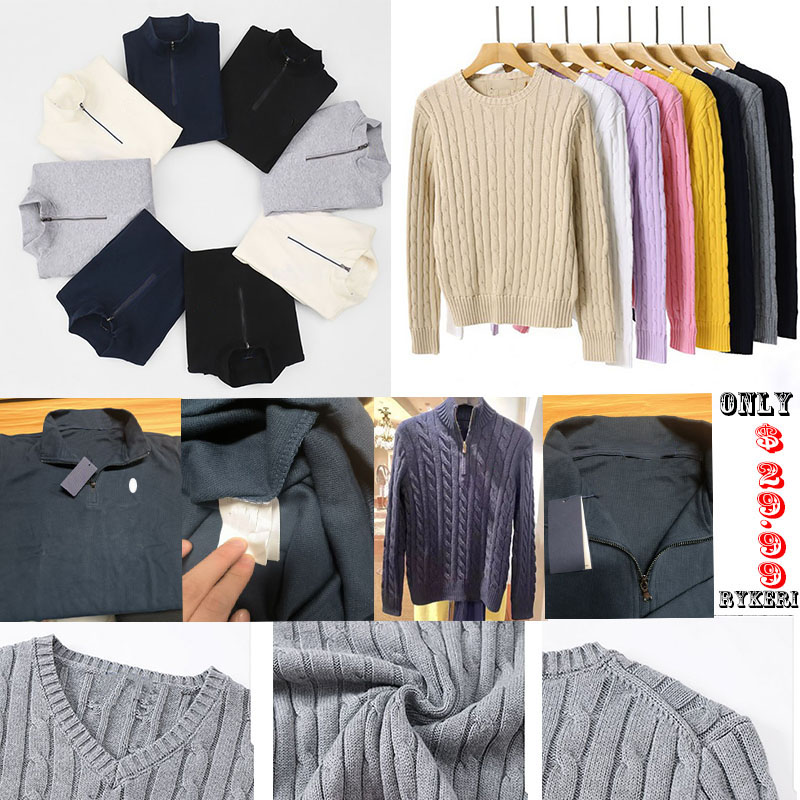 Designer Men's Hoodies Small Horse Hoodie Pullover Sweatshirt Men Women Autumn Winter Business Casual Style Half Pull Zip Up Jacket Jumper