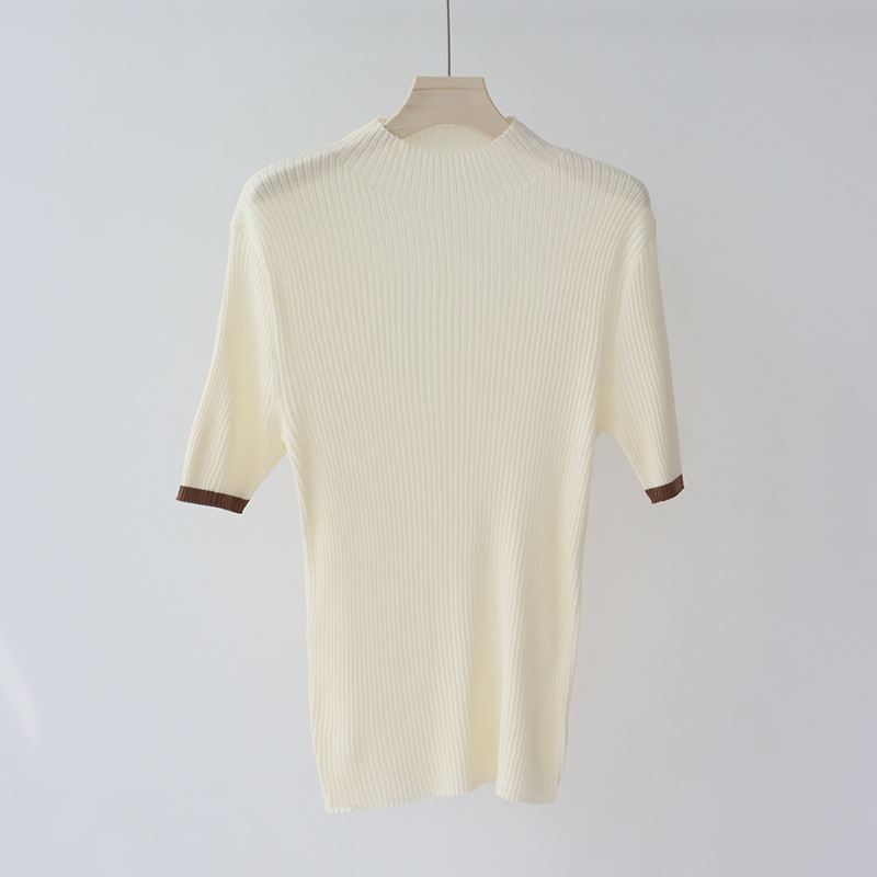 LTX311 Women's Wool Blend Pleated Pullover with Soft Half Turtleneck