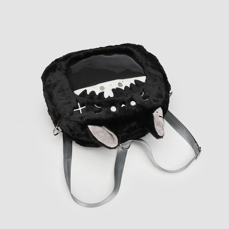 New best-selling Love Light Night Plush Bag Multi functional Women's Cross Shoulder Backpack Designer Cartoon Bag Wallet Large Capacity Bag Backp