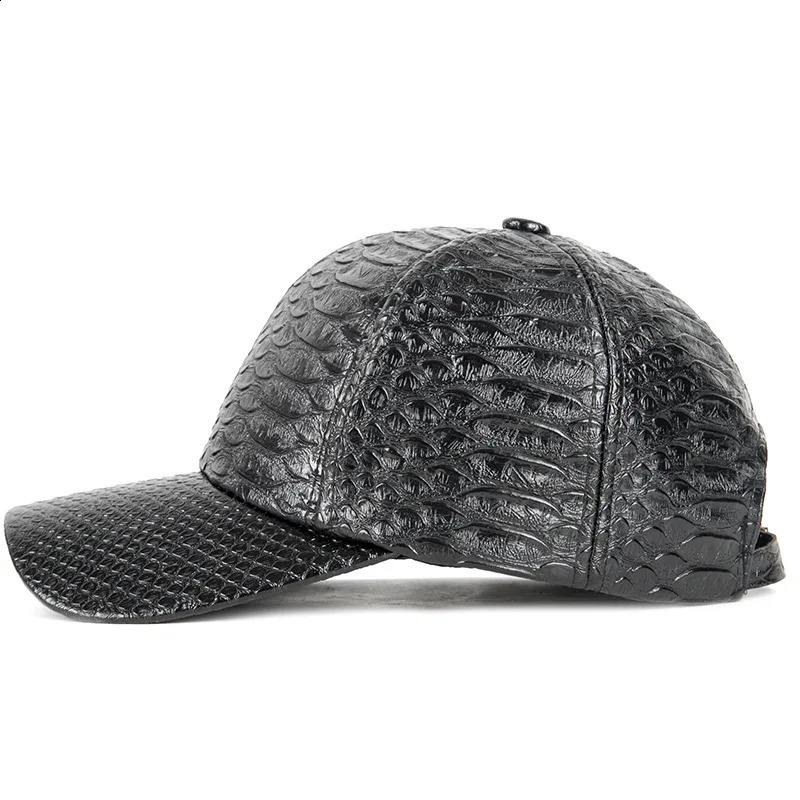 Men Women Novel Pattern PU Leather Punk SunShade Baseball Cap Spring Sport Sunscreen Hip Hop Dance Adjustable Hat U13 241230