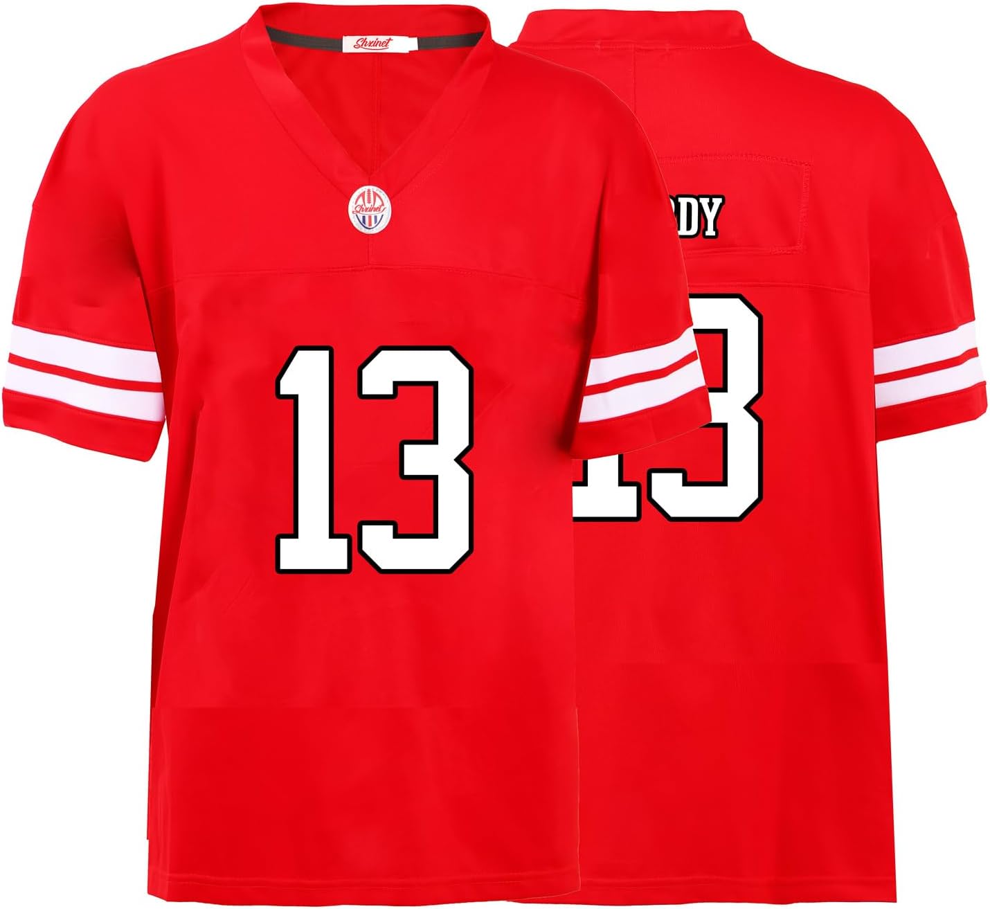 Hot sale Custom Mens/Youth Football ed T-Shirt for Sports Fan Red/White No Brand/s Free shipping