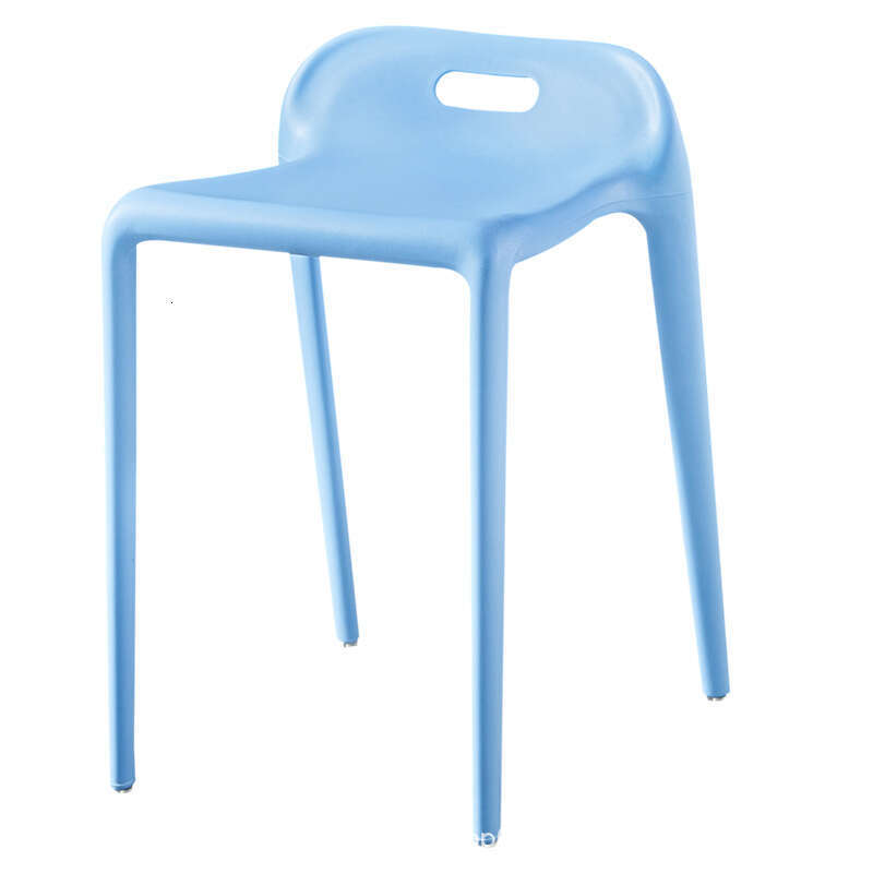 0179 Plastic thickened for home use, living dining, high simple modern table square stool, dining room and other chairs