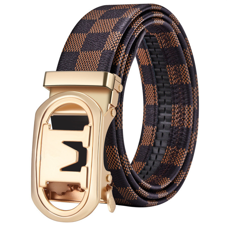 Designer men women Classic casual leather belts for man metal letter smooth buckle woman waistband fashionable belt with box I-5