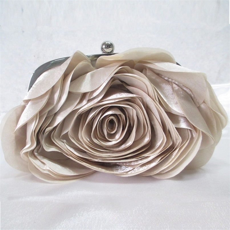 Evening Bag Flower Bride Small Purse Full Dress Party Handbag Wedding Wallet Women Floral Chain Lady Clutches 250207